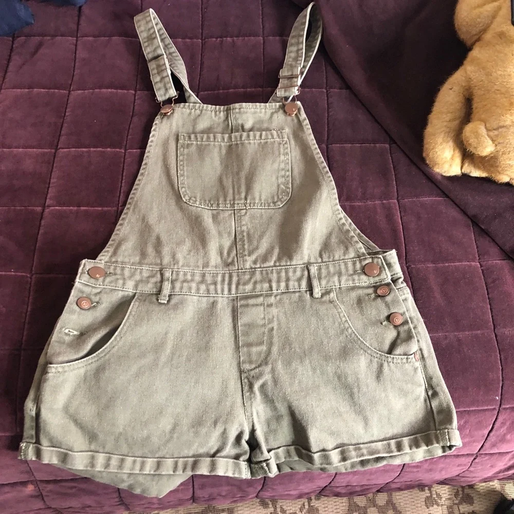Denim Short Overalls